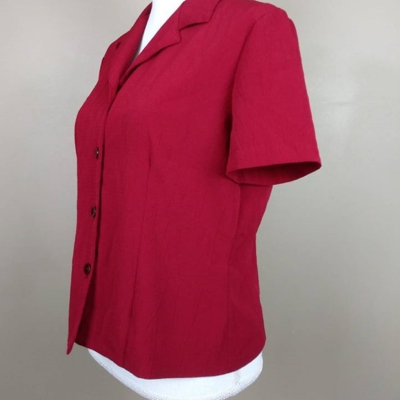 Briggs Petite - Button Down Blouse Size Small - Picture 6 of 7